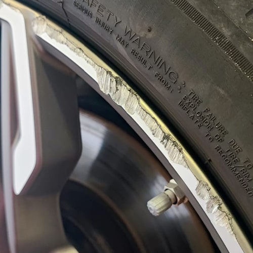 Smartrepair Felgen Vorher
